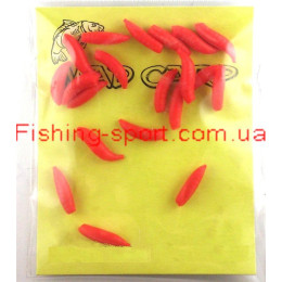 Опарыш искусственный Mad carp плавающий красный 20шт. (322365)