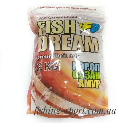 Прикормка  Fish Dream Ground Bait Mix  Карп-сазан-амур  2кг  (324083)