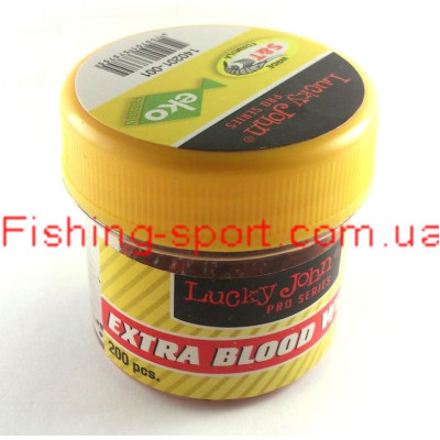 Мотыль Lucky John Extra Blood Worm 200шт. (322267) Мотыль Lucky John Extra Blood Worm 200шт. (322267)