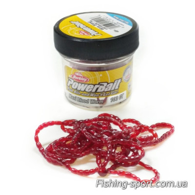 Мотыль Berkley Maxi Power Blood Worm крупный 100шт. (1092475)