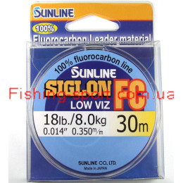 Леска флюорокарбоновая Sunline Siglon FC 100% 30м 0.35мм 8кг (312464)