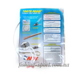 Поводковый материал AFW ToothProof Stainless Steel Single 9.2м  (324156)