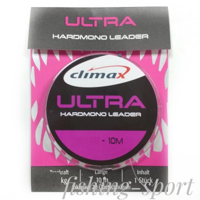 Поводковый материал Climax Ultra Hard Mono  10м с обжимными трубочками (323946)