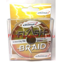 Шнур Climax Flash Braid зеленый 100м. коробка (2456-0)