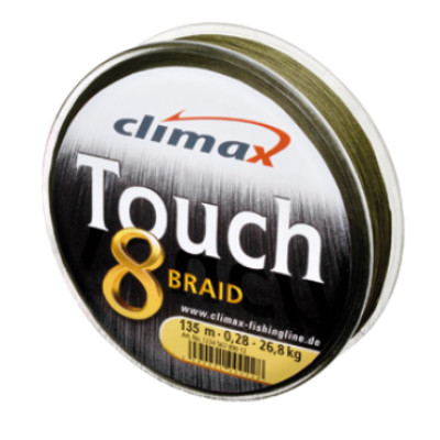 Шнур CLIMAX TOUCH 8 BRAID 135м зеленый