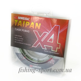  Шнур Siweida Taipan Classic PE X4 100м зеленый (324122)