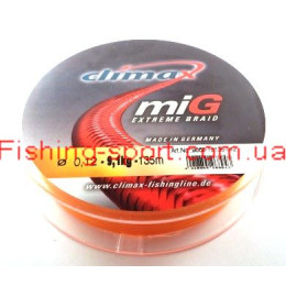 Шнур Climax MIG BRAID 135м оранжевый