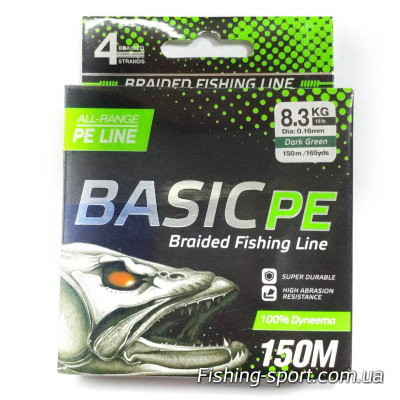 Шнур Select Basic PE 150 м салатовый (323625) Шнур Select Basic PE 150 м салатовый (323625)