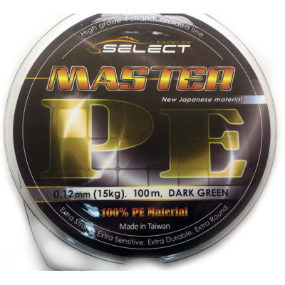 Шнур Select Master PE 100м темно-зеленый (32277-0)