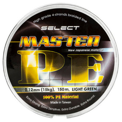 Шнур Select Master PE 150м салатовый (32279-0) Шнур Select Master PE 150м салатовый (32279-0)