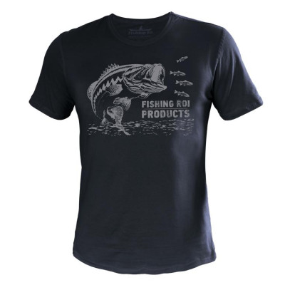 Футболка Fishing ROI BASS M темно-серая