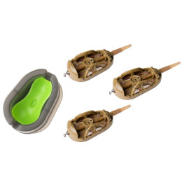 Фидерный набор Fishing ROI (3 кормушки+прессформа) 40g+40g+50g