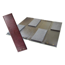 Поводочница Fishing ROI книжка 6*33 см бордовая