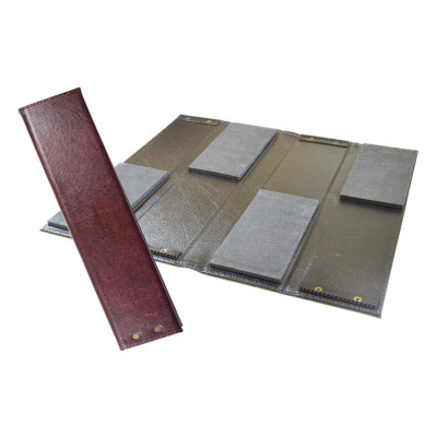 Поводочница Fishing ROI книжка 6*33 см бордовая