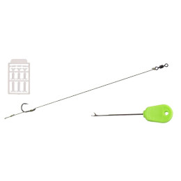 Комплект поводков Fishing ROI с иголкой и стопорами hook 8340 №4 25lb