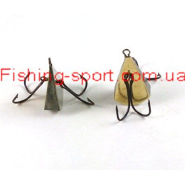 Блесна вертикальная "Плавунец" 2 двойника 21мм 6,5гр (321081)