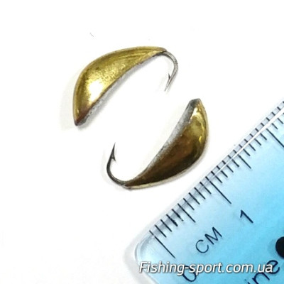Мормышка свинцовая Полумесяц  золото 1.1 гр (323635)