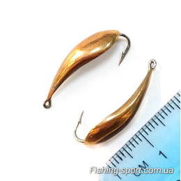 Блесна вертикальная самодельная 2.4 гр золото (323628)