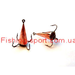 Блесна вертикальная "Конус" медь 20мм 2,5гр (323386) Блесна вертикальная "Конус" медь 20мм 2,5гр (323386)
